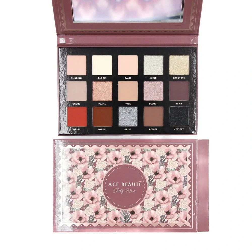 Ace Beaute - Smoky Roses Eyeshadow Palette - 0.8oz / 24g